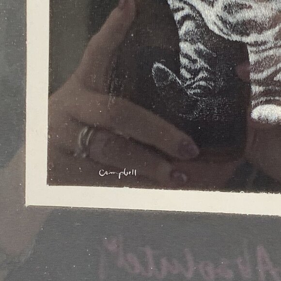 Campbell Cat Wearing Hat Art Print Picture Framed Artwork 10 x 10 - Picture 5 of 6